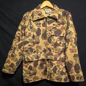 Vtg SafTBak Made in USA Camouflage Fowl Hunters Coat - Sz M (38-40)*